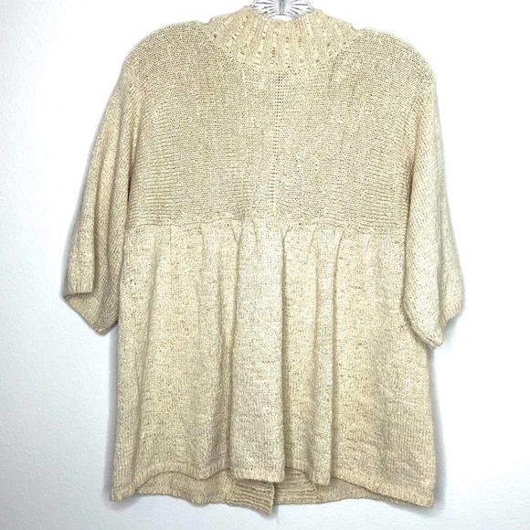 Carole Little Button Front Cardigan w/Ruffle Back - Picture 5 of 5